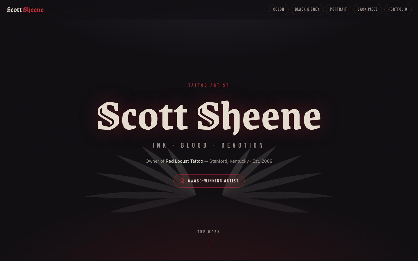 Scott Sheene — Tattoo Artist preview